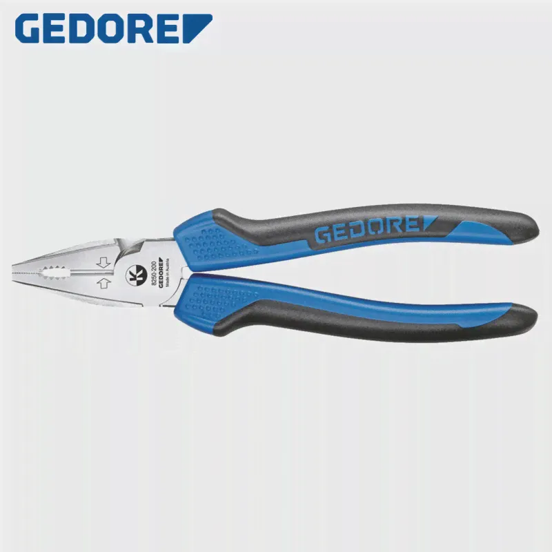 Комбинированные плоскогубцы GEDORE 8250-200 JC Power 200 мм, хромированные прочные плоскогубцы-0