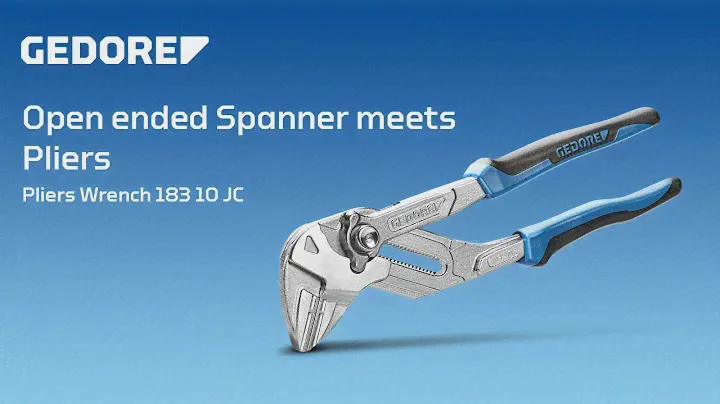 Open ended spanner meets pliers | GEDORE Pliers Wrench 183 10 JC